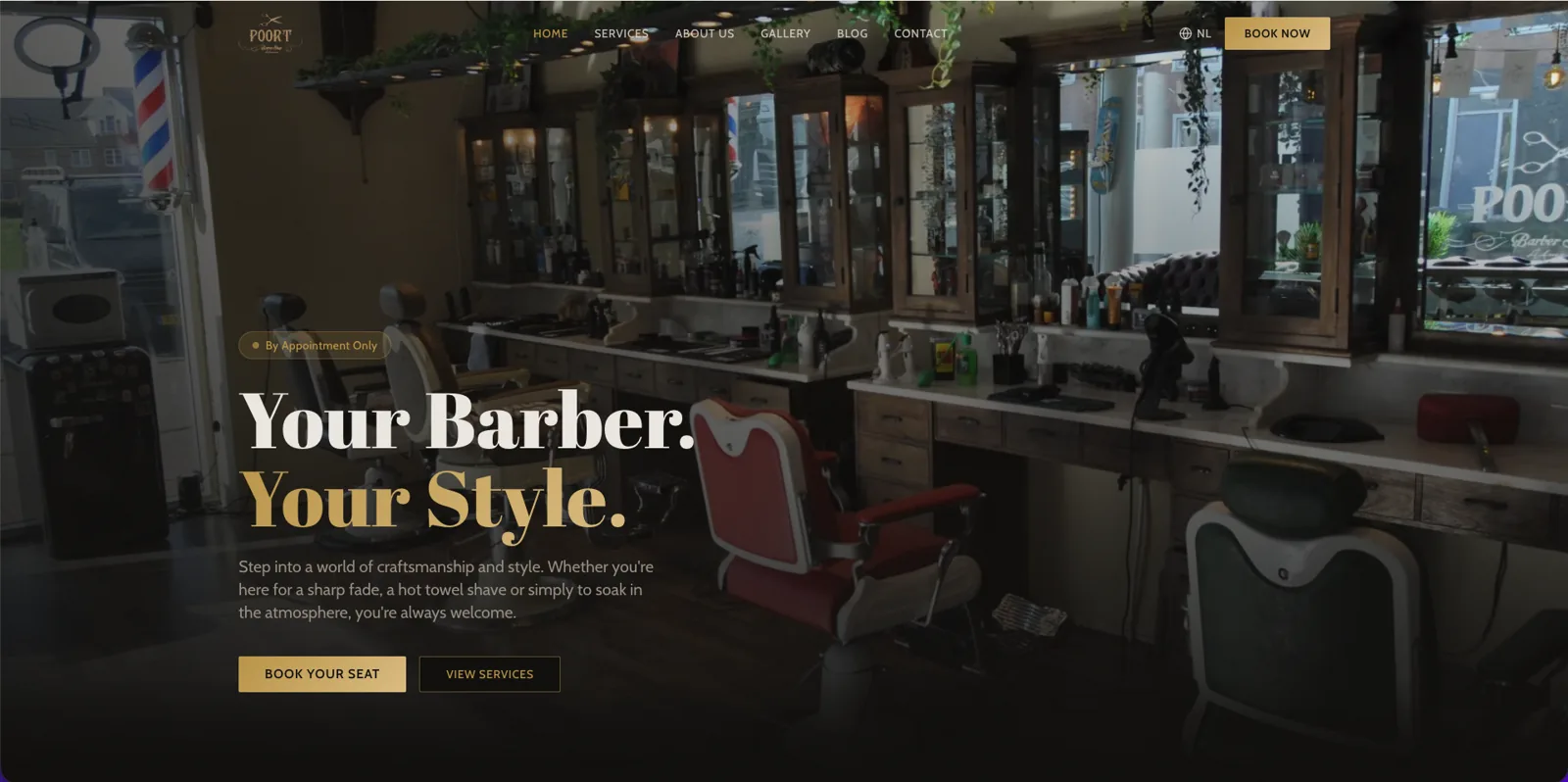 Barber Poort — Website · SEO · Booking