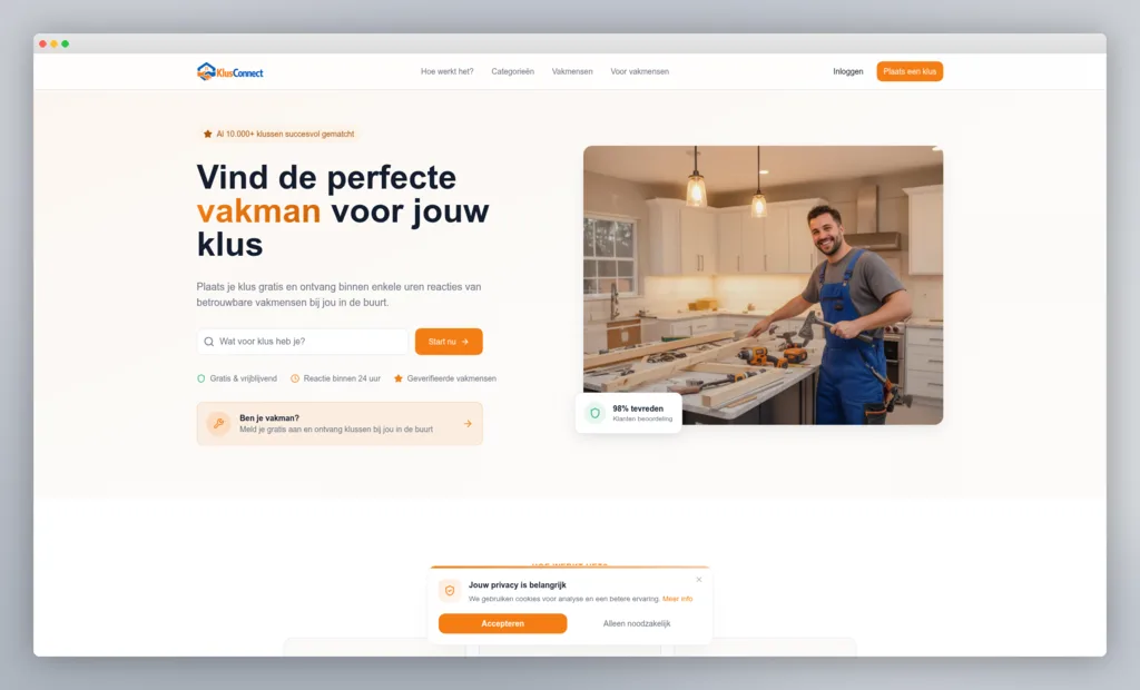Screenshot Klus-Connect